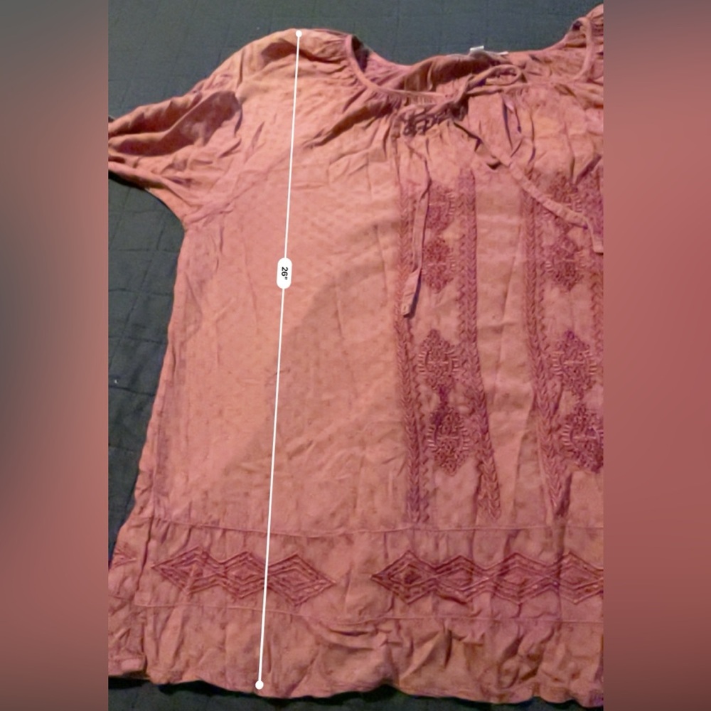 Solitaire embroidered peasant blouse Medium‎ - Picture 4 of 4